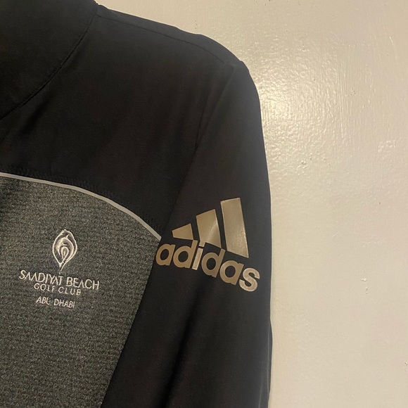 Adidas Golf Grey active wear long sleeves Zip Jacket - Picture 2 of 4